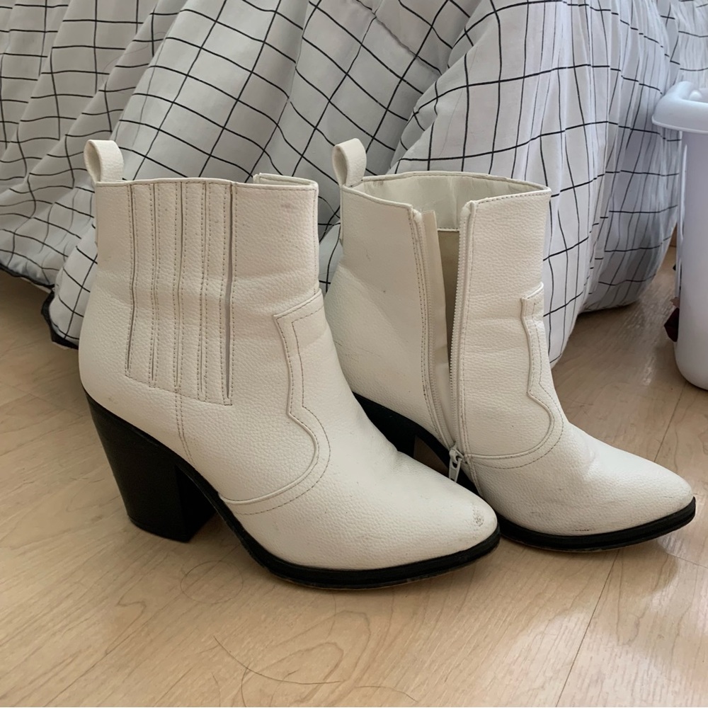 White cowboy boots